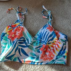 Floral bikini top